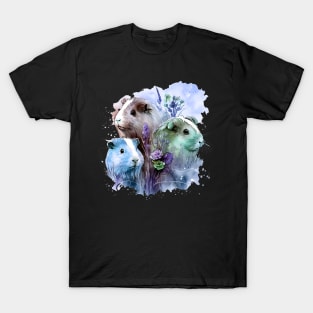 Curly-Q Cuteness Guinea Pig Tee for Pet Aficionados T-Shirt